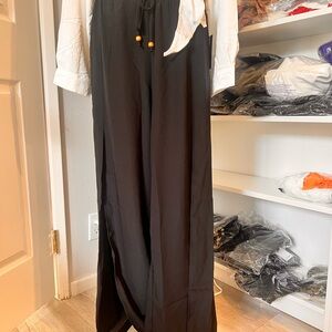 Elegant Black Wide Leg Pants